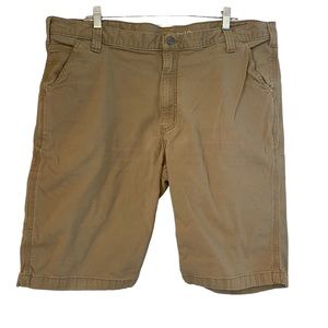 CARHARTT Mens Size 42 Khaki Relaxed Fit Shorts